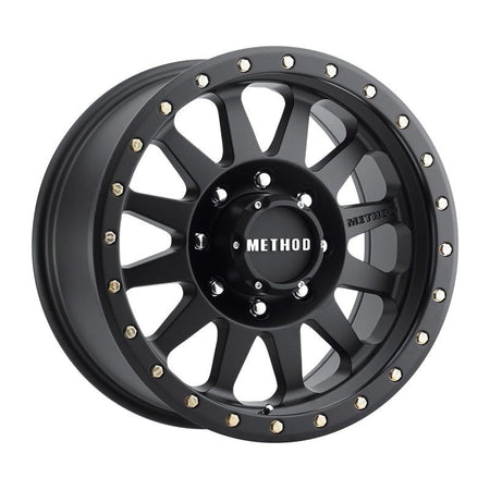 Method MR304 Double Standard 18x9 -12mm Offset 8x6.5 130.81mm CB Matte Black Wheel - NP Motorsports