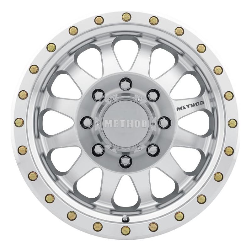 Method MR304 Double Standard 20x10 -18mm Offset 8x6.5 130.81mm CB Machined/Clear Coat Wheel - NP Motorsports