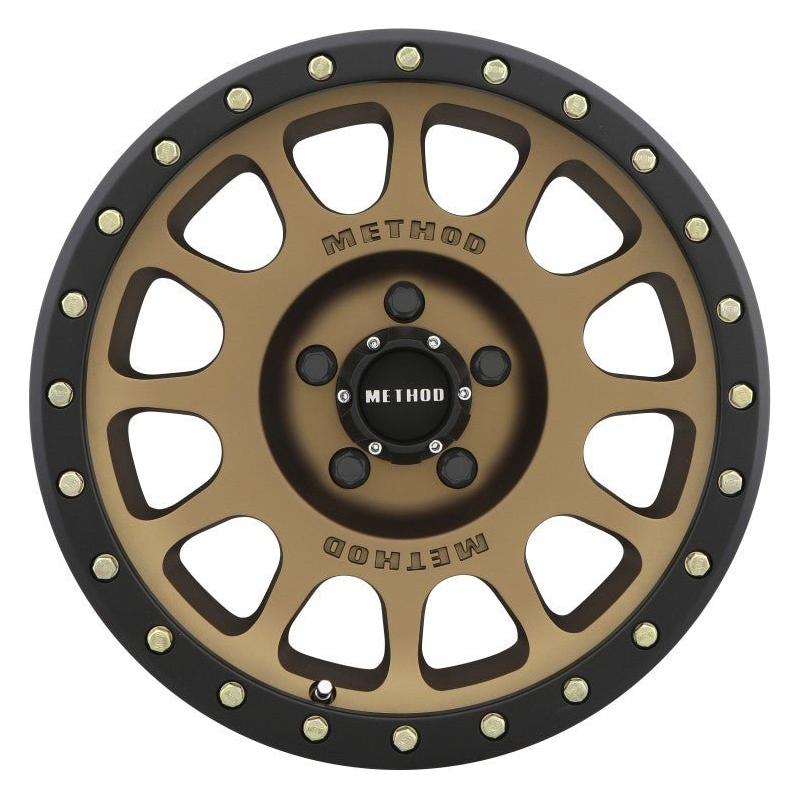 Method MR305 NV 18x9 0mm Offset 5x150 116.5mm CB Method Bronze/Black Street Loc Wheel - NP Motorsports