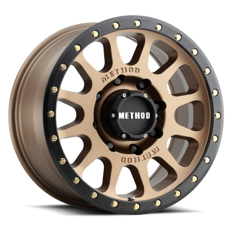 Method MR305 NV HD 18x9 +18mm Offset 8x6.5 130.81mm CB Method Bronze/Black Street Loc Wheel - NP Motorsports