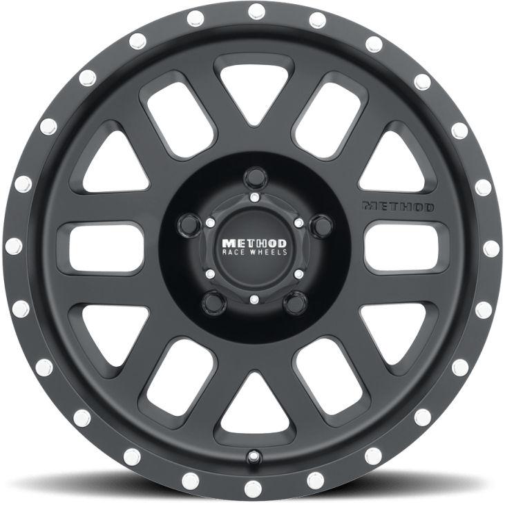 Method MR306 Mesh 17x8.5 0mm Offset 5x4.5 83mm CB Matte Black Wheel - NP Motorsports