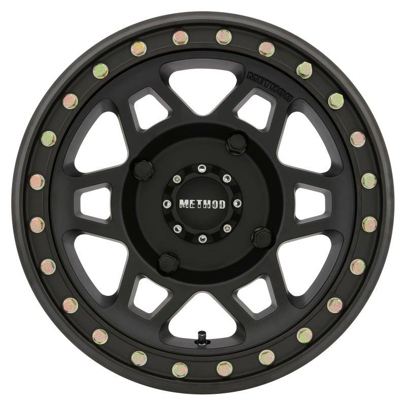 Method MR405 UTV Beadlock 15x7 / 4+3/13mm Offset / 4x136 / 106mm CB Matte Black Wheel - NP Motorsports