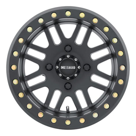 Method MR406 UTV Beadlock 15x10 / 5+5/0mm Offset / 4x136 / 106mm CB Matte Black Wheel - NP Motorsports