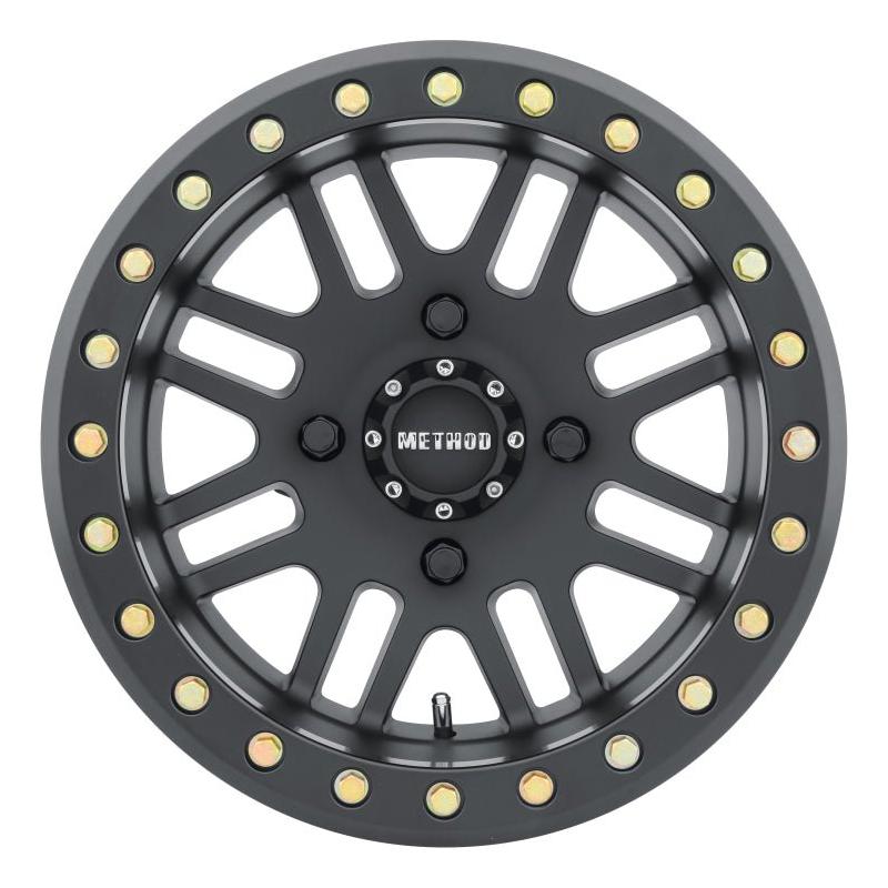 Method MR406 UTV Beadlock 15x8 / 4+4/0mm Offset / 4x136 / 106mm CB Matte Black Wheel - NP Motorsports