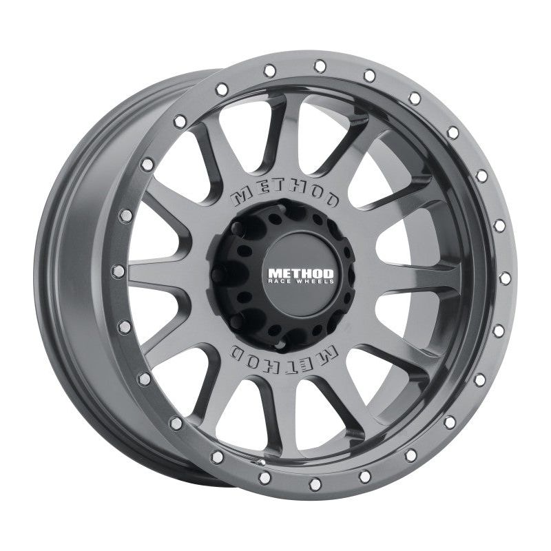 Method MR605 NV 20x10 -24mm Offset 8x170 124.9mm CB Gloss Titanium Wheel - NP Motorsports