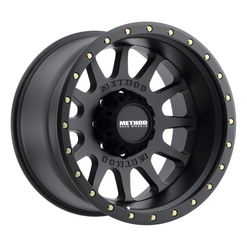 Method MR605 NV 20x10 -24mm Offset 8x180 124.1mm CB Matte Black Wheel - NP Motorsports