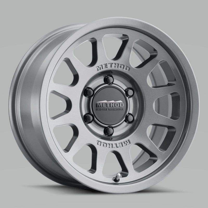 Method MR703 17x8.5 0mm Offset 5x5 71.5mm CB Gloss Titanium Wheel - NP Motorsports