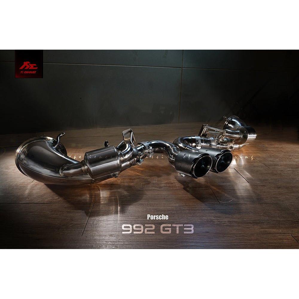 Porsche 992 GT3 2021+ | FI Exhaust Valvetronic Muffler System - TAG Motorsports