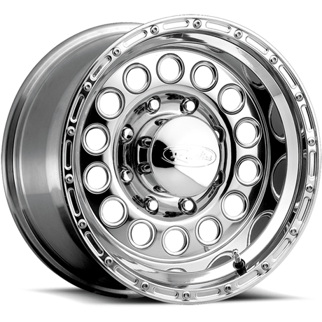 Raceline 887 Rock Crusher 16x10in / 8x165.1 BP / -24mm Offset / 130.81mm Bore - Polished Wheel - NP Motorsports