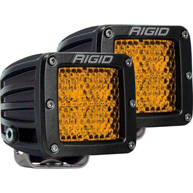 Rigid Industries D-Series - Diffused Rear Facing High/Low - Yellow - Pair - NP Motorsports