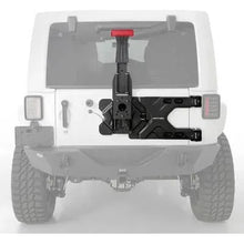 Load image into Gallery viewer, Smittybilt 2843 Pivot HD Oversize Tire Carrier for 2007-2018 Jeep Wrangler JK | Black - Truck Accessories Guy