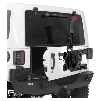 Smittybilt 2843 Pivot HD Oversize Tire Carrier for 2007-2018 Jeep Wrangler JK | Black - Truck Accessories Guy