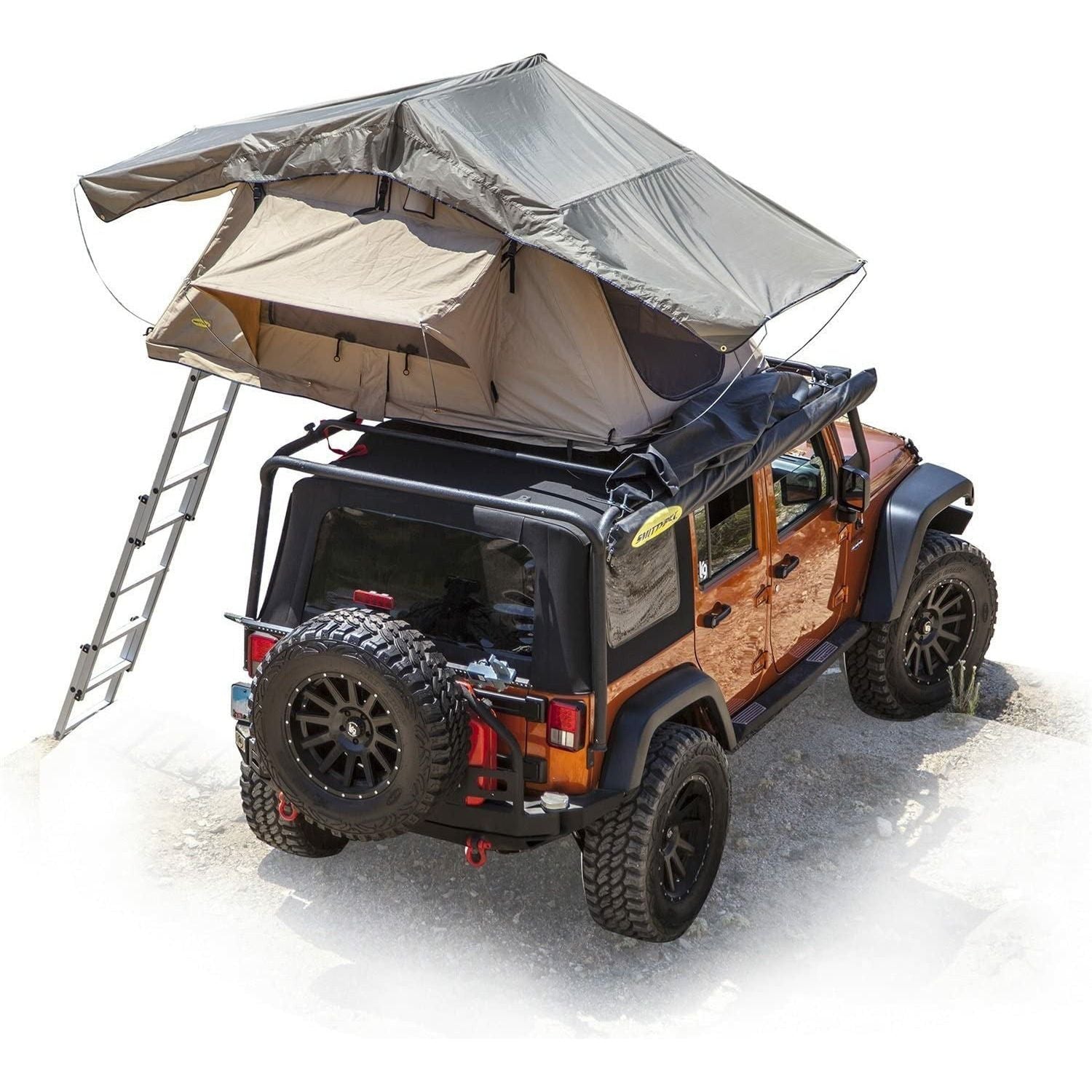 Overlander Roof Tent 2 Person Tent Coyote Tan Smittybilt