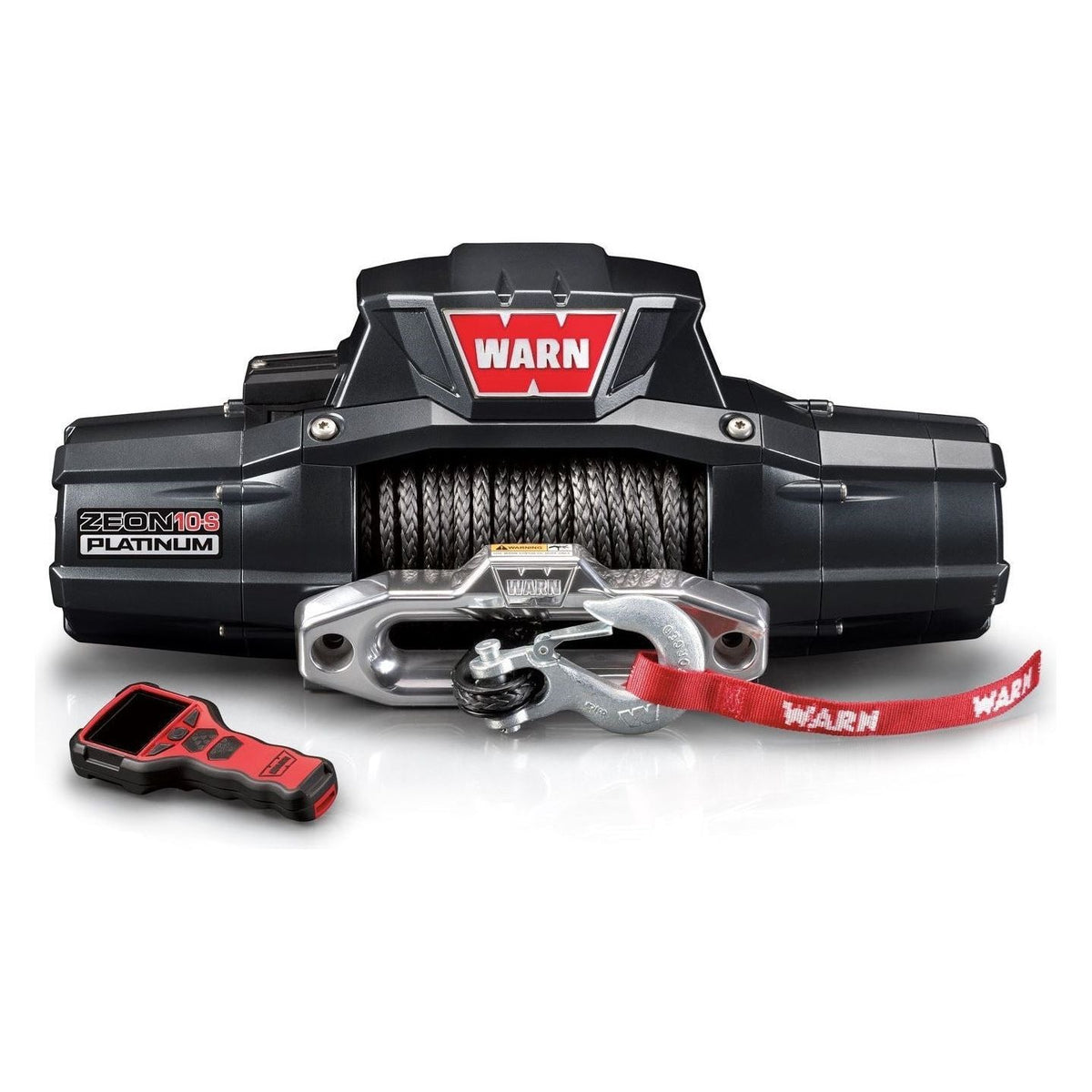 Warn ZEON Platinum 10-S Recovery 10000lb Winch with Spydura Synthetic Rope - 92815 - Truck Accessories Guy