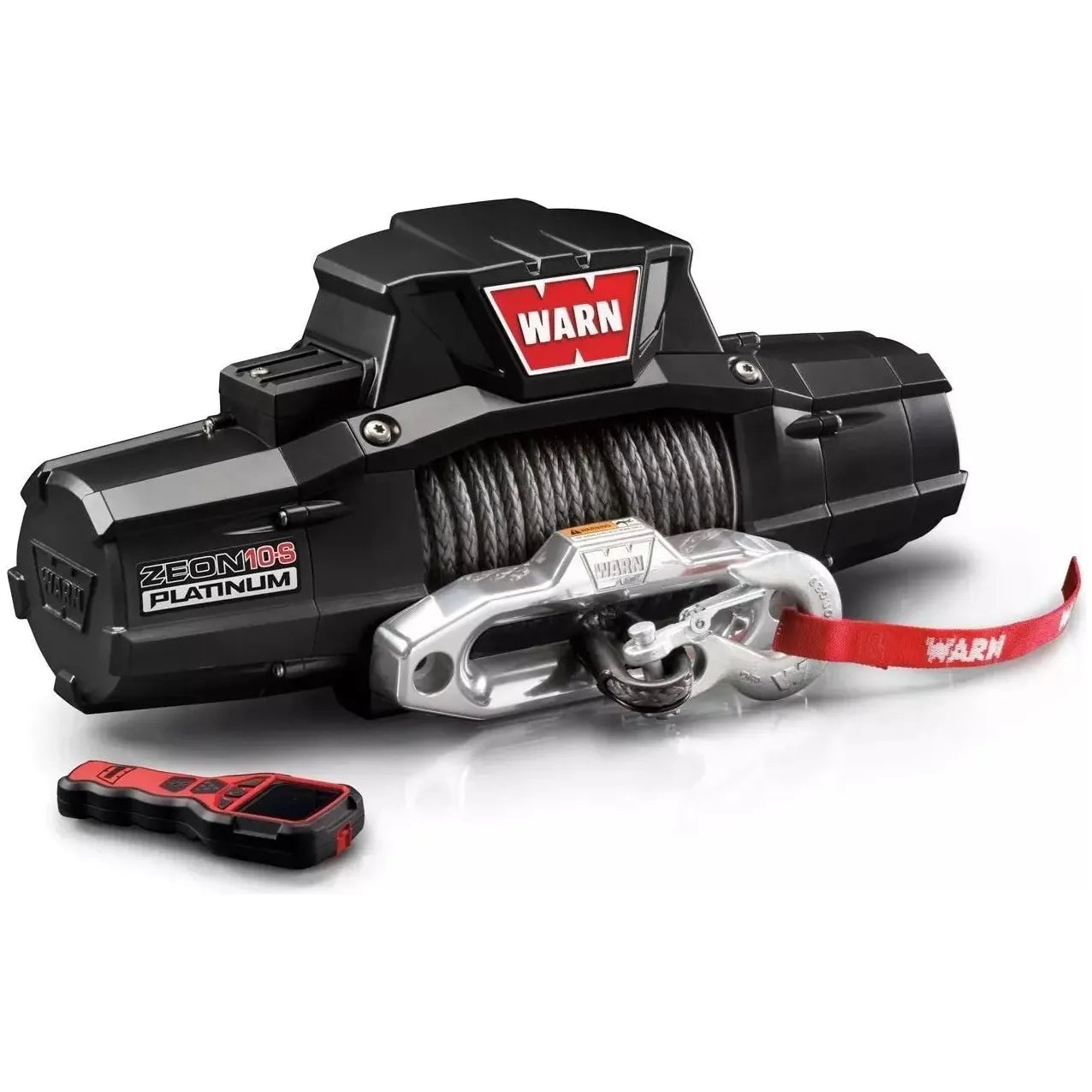 Warn ZEON Platinum 10-S Recovery 10000lb Winch with Spydura Synthetic Rope - 92815 - Truck Accessories Guy