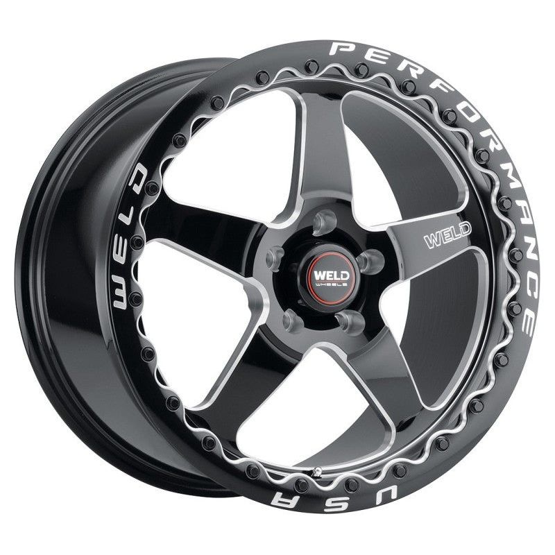 Weld Magnum Import 13x10 / 4x100mm BP / 5in. BS Black Wheel - Black Single Beadlock MT - NP Motorsports