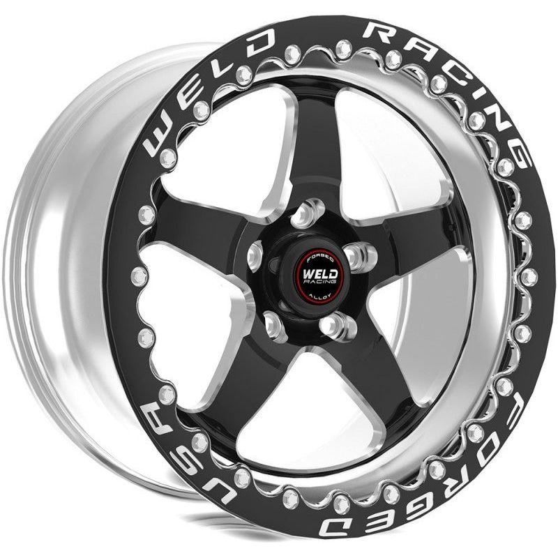 Weld S71 17x10 / 5x5 BP / 7.2in. BS 43mm O/S Black Wheel (HighPad) - Single Beadlock - NP Motorsports