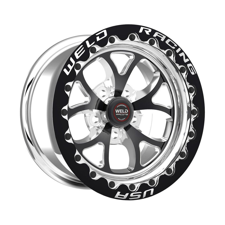 Weld S76 17x10 / 5x5 BP / 7.2in. BS Black Wheel (High Pad) - Single Beadlock - NP Motorsports