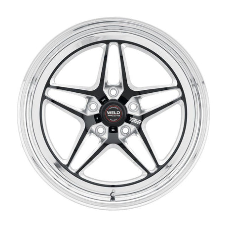 Weld S81 18x5 / 5x120 BP / 2.1in. BS (-23mm Offset) Black Wheel 3.18 ID (High Pad) - Non-Beadlock - NP Motorsports