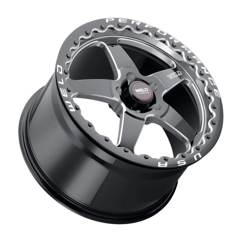 Weld S904 17x10 Ventura Bead Lock 5x120 ET42 BS7.15 Gloss BLK MIL DIA 78.1 - NP Motorsports