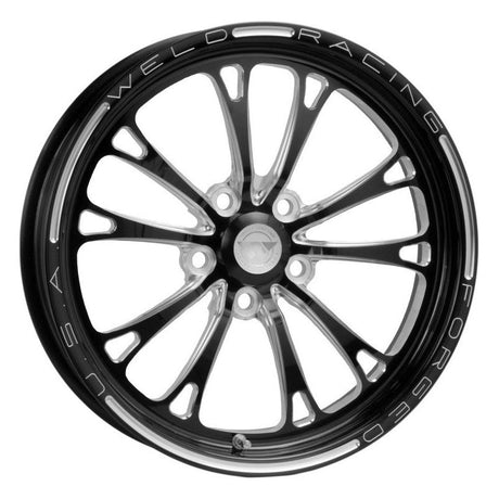 Weld V-Series 1-Piece 17x4.5 / 5x4.5 BP / 2.25in. BS Black Wheel - Non-Beadlock - NP Motorsports